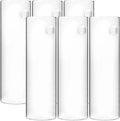 6 Pcs Glass Wall Vases, Wall Hanging Vases for Hydroponic Plants, Hanging Planters, Transparent Cylinder Design with Traceless Hangers, Ideal for Indoor and Outdoor use